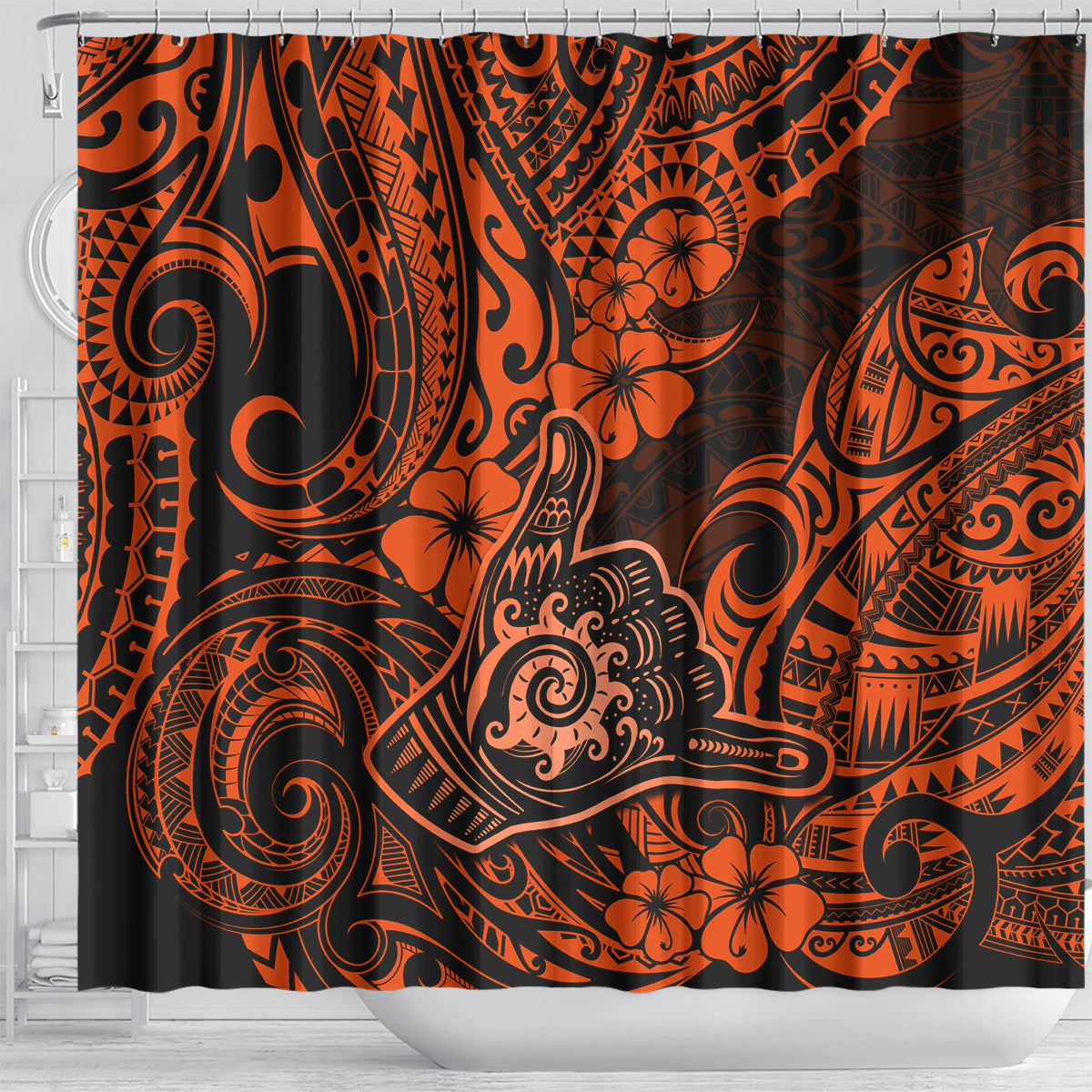 hawaii-shaka-sign-shower-curtain-with-polynesian-hibiscus-orange-unique