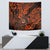 Hawaii Shaka Sign Tapestry With Polynesian Hibiscus Orange Unique - Wonder Print Shop