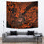 Hawaii Shaka Sign Tapestry With Polynesian Hibiscus Orange Unique - Wonder Print Shop