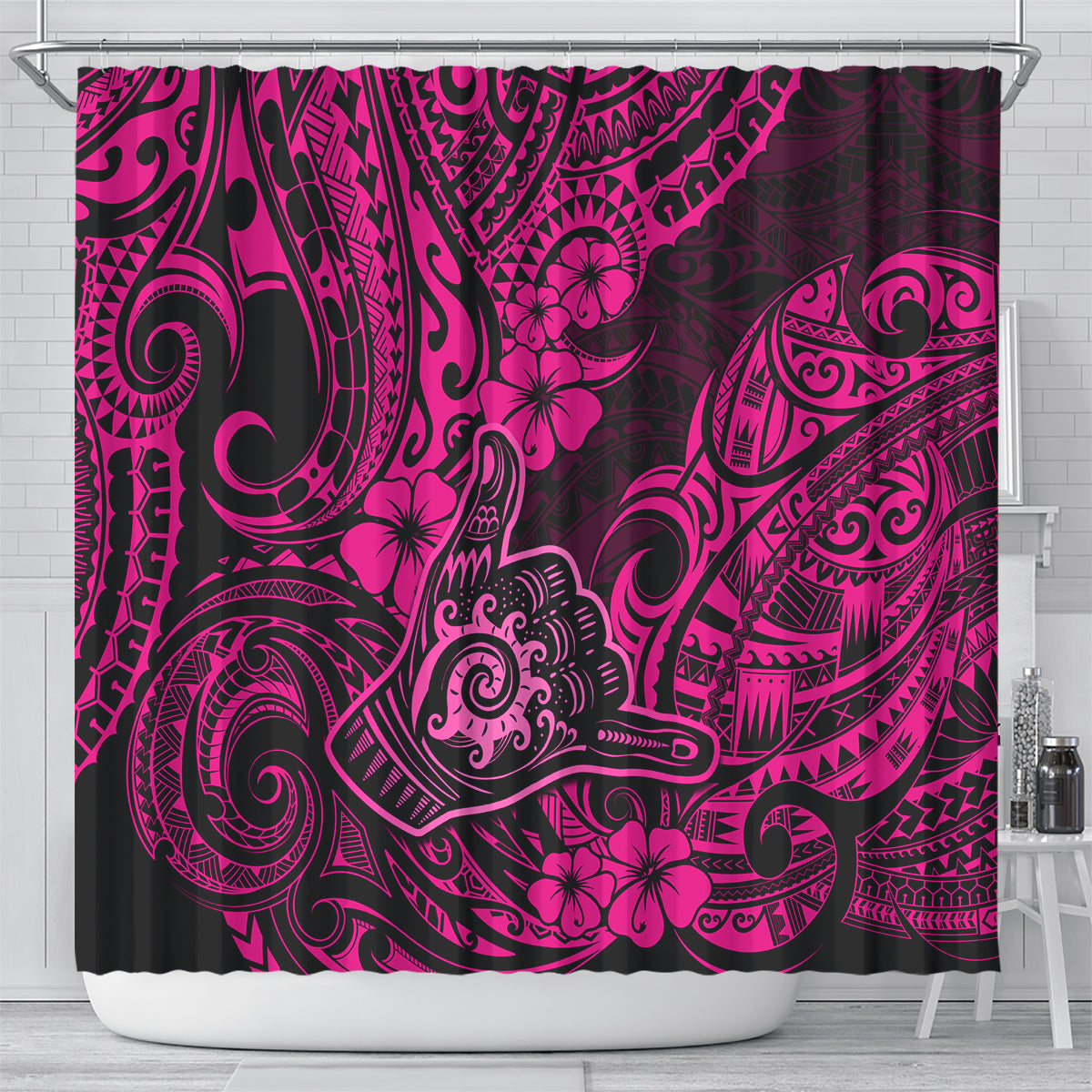hawaii-shaka-sign-shower-curtain-with-polynesian-hibiscus-pink-unique