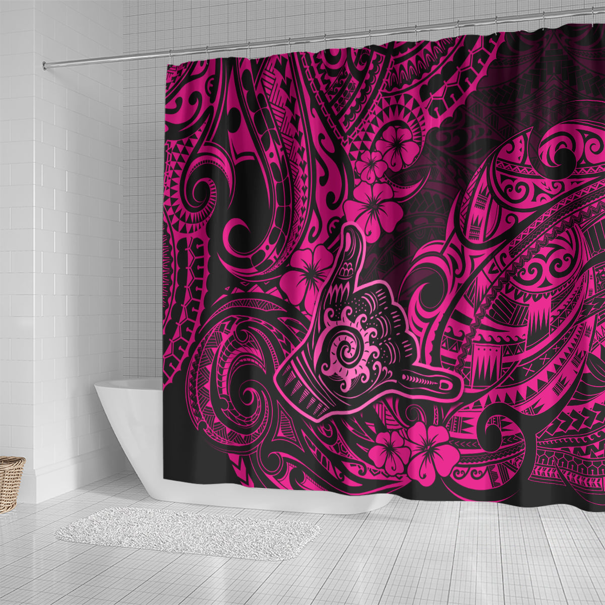 hawaii-shaka-sign-shower-curtain-with-polynesian-hibiscus-pink-unique