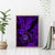 Hawaii Shaka Sign Canvas Wall Art Polynesian Pattern Purple Version - Wonder Print Shop