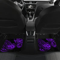 Hawaii Shaka Sign Car Mats Polynesian Pattern Purple Version - Wonder Print Shop