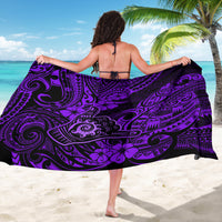 Hawaii Shaka Sign Sarong Polynesian Pattern Purple Version - Wonder Print Shop