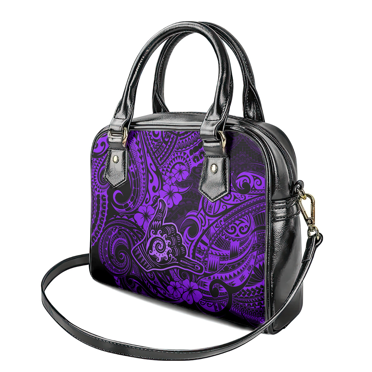 hawaii-shaka-sign-shoulder-handbag-polynesian-pattern-purple-version