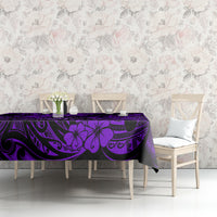 Hawaii Shaka Sign Tablecloth Polynesian Pattern Purple Version - Wonder Print Shop
