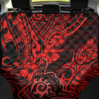 Hawaii Shaka Sign Back Car Seat Cover Polynesian Pattern Red Version - Wonder Print Shop