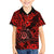 Hawaii Shaka Sign Kid Hawaiian Shirt Polynesian Pattern Red Version - Wonder Print Shop