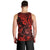 Hawaii Shaka Sign Men Tank Top Polynesian Pattern Red Version - Wonder Print Shop