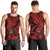 Hawaii Shaka Sign Men Tank Top Polynesian Pattern Red Version - Wonder Print Shop