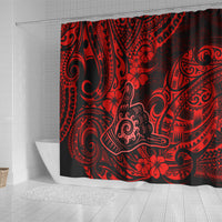 hawaii-shaka-sign-shower-curtain-polynesian-pattern-red-version