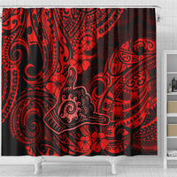 hawaii-shaka-sign-shower-curtain-polynesian-pattern-red-version