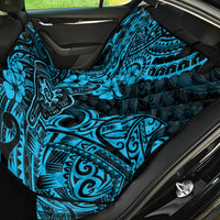 Hawaii Shaka Sign Back Car Seat Cover Polynesian Pattern Sky Blue Version - Wonder Print Shop