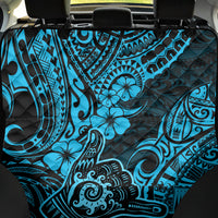 Hawaii Shaka Sign Back Car Seat Cover Polynesian Pattern Sky Blue Version - Wonder Print Shop