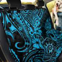 Hawaii Shaka Sign Back Car Seat Cover Polynesian Pattern Sky Blue Version - Wonder Print Shop