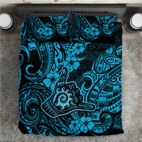 Hawaii Shaka Sign Bedding Set Polynesian Pattern Sky Blue Version - Wonder Print Shop