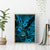 Hawaii Shaka Sign Canvas Wall Art Polynesian Pattern Sky Blue Version - Wonder Print Shop