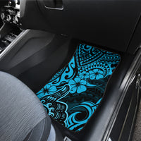 Hawaii Shaka Sign Car Mats Polynesian Pattern Sky Blue Version - Wonder Print Shop