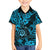Hawaii Shaka Sign Kid Hawaiian Shirt Polynesian Pattern Sky Blue Version - Wonder Print Shop