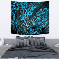 Hawaii Shaka Sign Tapestry Polynesian Pattern Sky Blue Version - Wonder Print Shop