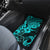 Hawaii Shaka Sign Car Mats Polynesian Pattern Turquoise Version - Wonder Print Shop