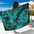 Hawaii Shaka Sign Sarong Polynesian Pattern Turquoise Version - Wonder Print Shop