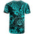 Hawaii Shaka Sign T Shirt Polynesian Pattern Turquoise Version - Wonder Print Shop