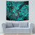 Hawaii Shaka Sign Tapestry Polynesian Pattern Turquoise Version - Wonder Print Shop