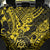 Hawaii Shaka Sign Back Car Seat Cover Polynesian Pattern Yellow Version - Wonder Print Shop