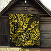 Hawaii Shaka Sign Quilt Polynesian Pattern Yellow Version - Wonder Print Shop