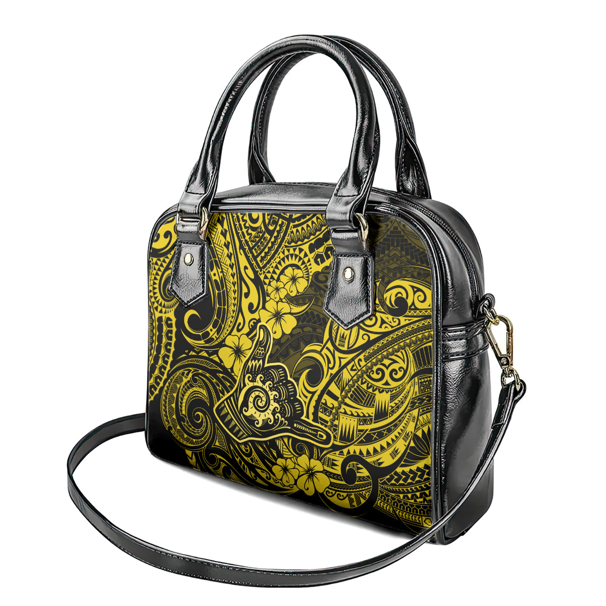 hawaii-shaka-sign-shoulder-handbag-polynesian-pattern-yellow-version