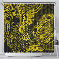 hawaii-shaka-sign-shower-curtain-polynesian-pattern-yellow-version