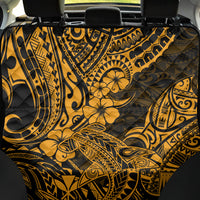 Hawaii Shark Back Car Seat Cover Polynesian Pattern Gold Version - Wonder Print Shop