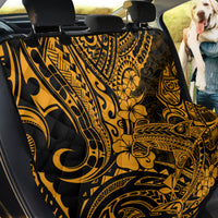 Hawaii Shark Back Car Seat Cover Polynesian Pattern Gold Version - Wonder Print Shop