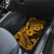 Hawaii Shark Car Mats Polynesian Pattern Gold Version - Wonder Print Shop