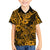 Hawaii Shark Kid Hawaiian Shirt Polynesian Pattern Gold Version - Wonder Print Shop