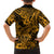 Hawaii Shark Kid Hawaiian Shirt Polynesian Pattern Gold Version - Wonder Print Shop