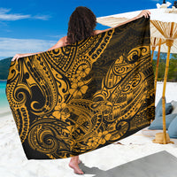 Hawaii Shark Sarong Polynesian Pattern Gold Version - Wonder Print Shop
