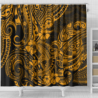 hawaii-shark-shower-curtain-polynesian-pattern-gold-version