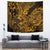 Hawaii Shark Tapestry Polynesian Pattern Gold Version - Wonder Print Shop