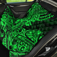 Hawaii Shark Back Car Seat Cover Polynesian Pattern Green Version - Wonder Print Shop