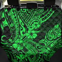 Hawaii Shark Back Car Seat Cover Polynesian Pattern Green Version - Wonder Print Shop
