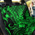 Hawaii Shark Back Car Seat Cover Polynesian Pattern Green Version - Wonder Print Shop