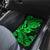 Hawaii Shark Car Mats Polynesian Pattern Green Version - Wonder Print Shop