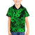 Hawaii Shark Kid Hawaiian Shirt Polynesian Pattern Green Version - Wonder Print Shop