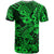 Hawaii Shark T Shirt Polynesian Pattern Green Version - Wonder Print Shop