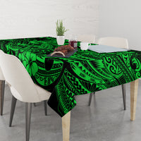 Hawaii Shark Tablecloth Polynesian Pattern Green Version - Wonder Print Shop
