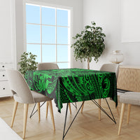 Hawaii Shark Tablecloth Polynesian Pattern Green Version - Wonder Print Shop