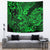 Hawaii Shark Tapestry Polynesian Pattern Green Version - Wonder Print Shop