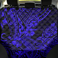 Hawaii Shark Back Car Seat Cover Polynesian Pattern Navy Blue Version - Wonder Print Shop